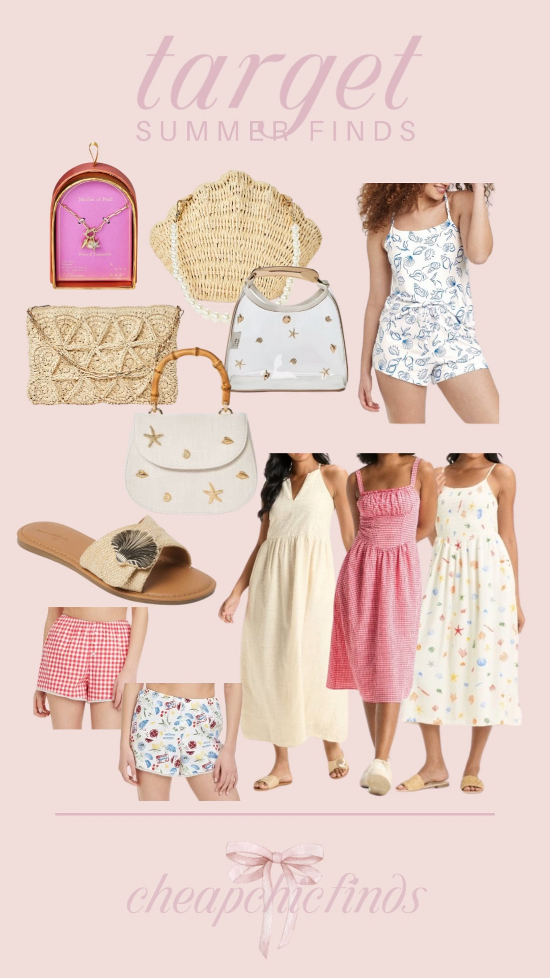 Target summer finds!!!! 😍 there’s a few more that I wasn’t able to link yet! I’ll probably just have to make another collage! 

Target seashell purse. Target seashell dress. Target shell necklace 

#LTKFindsUnder50 #LTKTravel #LTKSeasonal