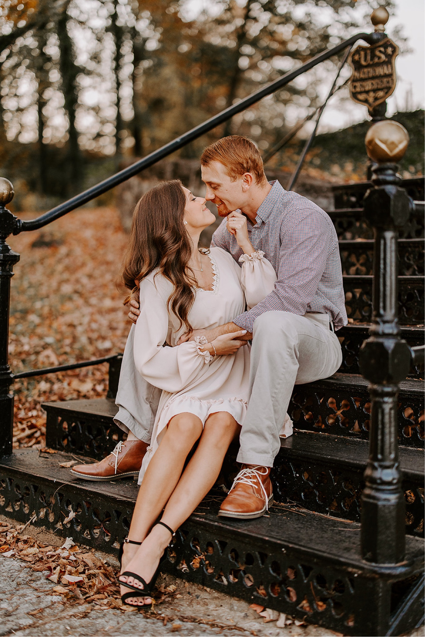 This dress was perfect for my fall engagement pictures!! It has so many cute details like look at the ruffle on the sleeve!😍

#LTKSeasonal #LTKunder50