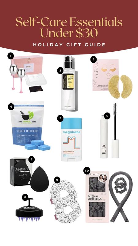 Self care essential stocking stuffers! Ice globes, eye patches, serum, shower steamers, and my favorite mascara! 

#LTKGiftGuide #LTKbeauty #LTKHoliday
