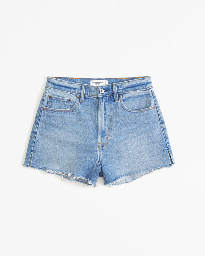 Curve Love High Rise Mom Short | Abercrombie & Fitch (US)