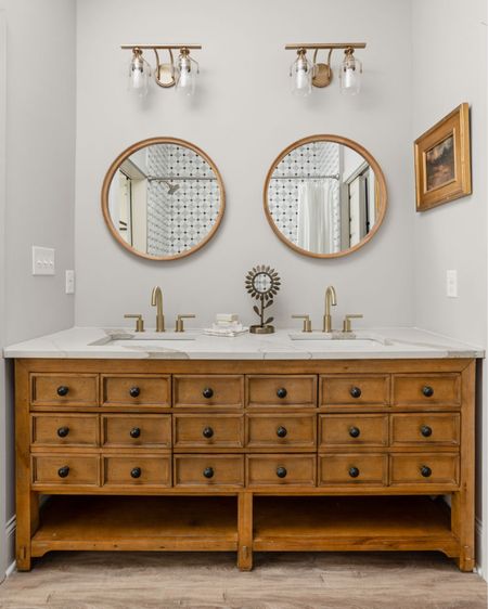 A unique vanity can take an en suite to the next level.

#LTKhome