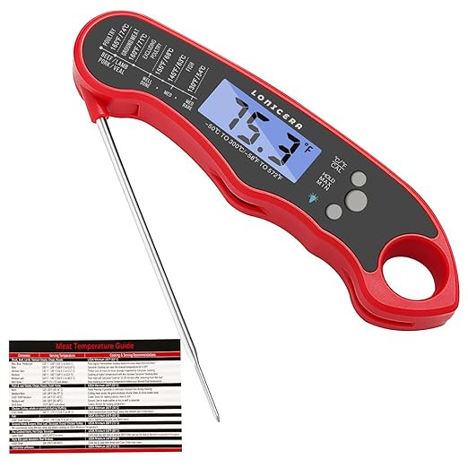 Lonicera Meat Thermometer Digital for Cooking Food. Waterproof & Instant Read for Kitchen Baking,... | Amazon (US)