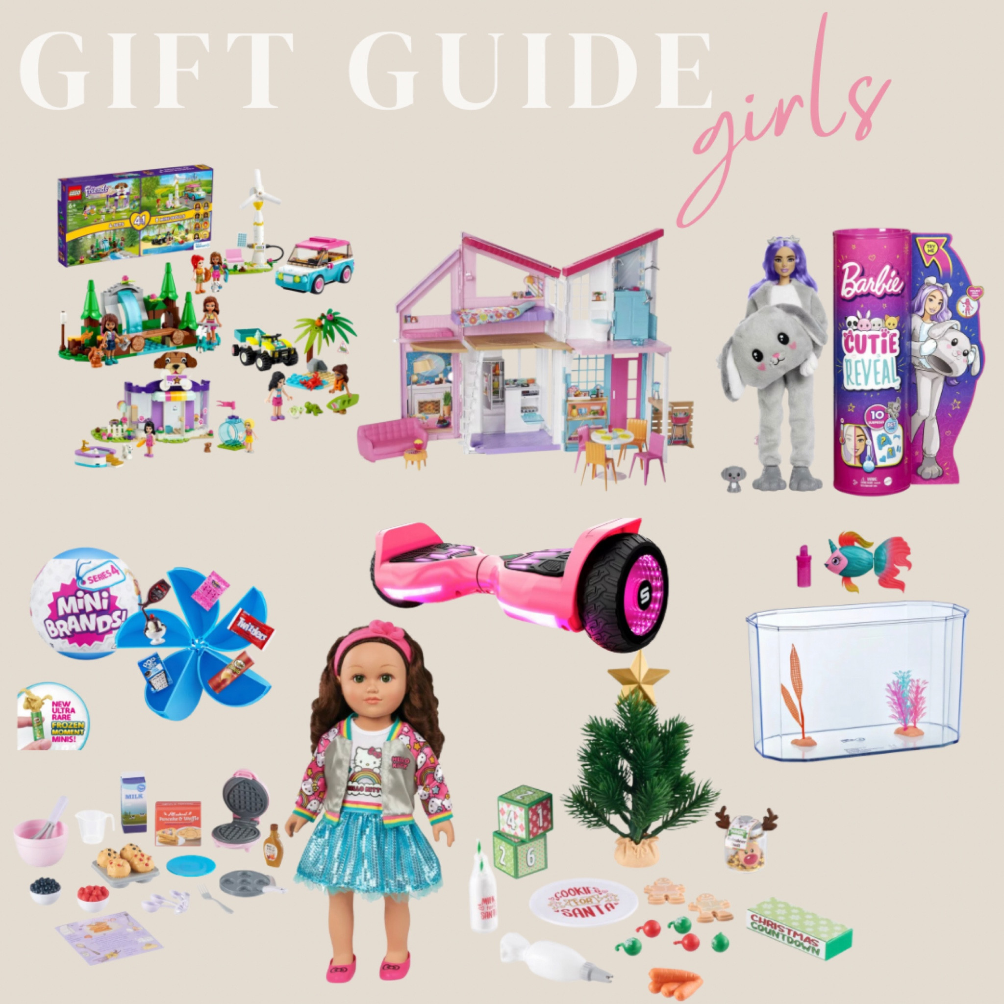 Gift guide for GIRLS! 

All from Walmart with amazing prices.

Barbie | Mini Brands | Hoover board | Lego friends | My Life Doll | Toys | 

#LTKGiftGuide #LTKkids #LTKHoliday