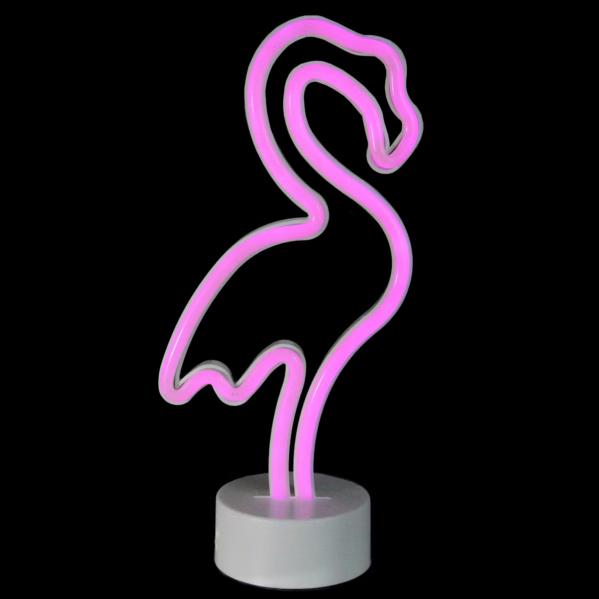 Northlight 11.5" Battery Operated Neon Style LED Flamingo Table Light - Pink | Target