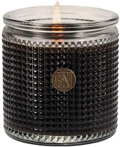 Aromatique Textured Glass Candle, The Smell of Espresso, 6 Ounce | Amazon (US)