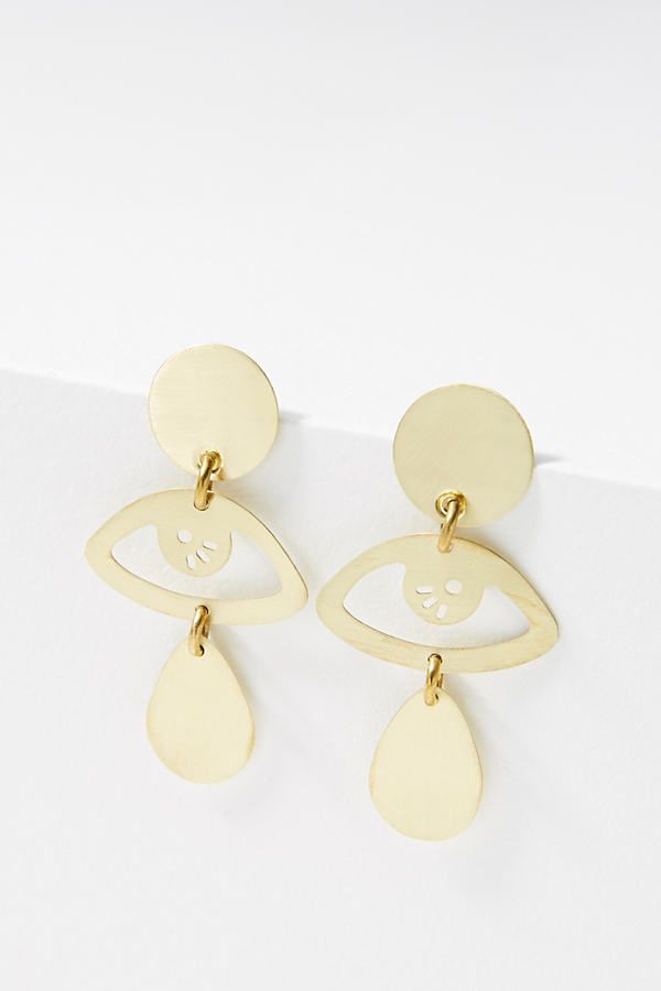 Look at Me Drop Earrings By Sibilia in Gold | Anthropologie (US)