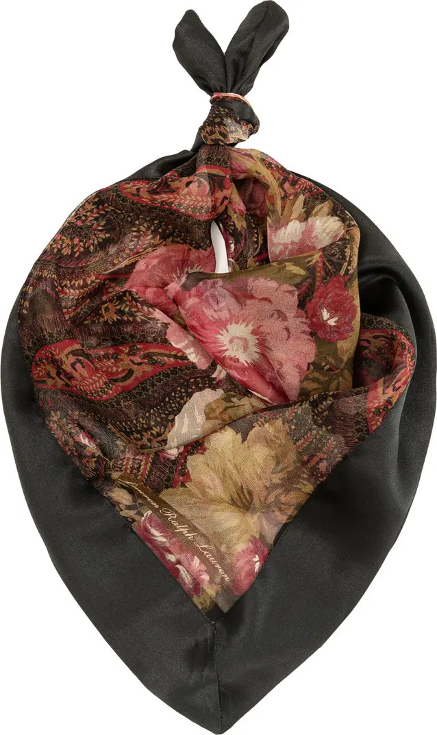 Floral Paisley Silk Square Scarf | Nordstrom