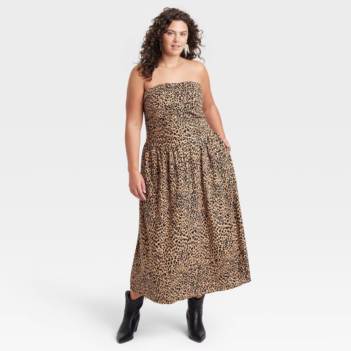 Women's Ruched Maxi A-Line Dress - Universal Thread™ | Target