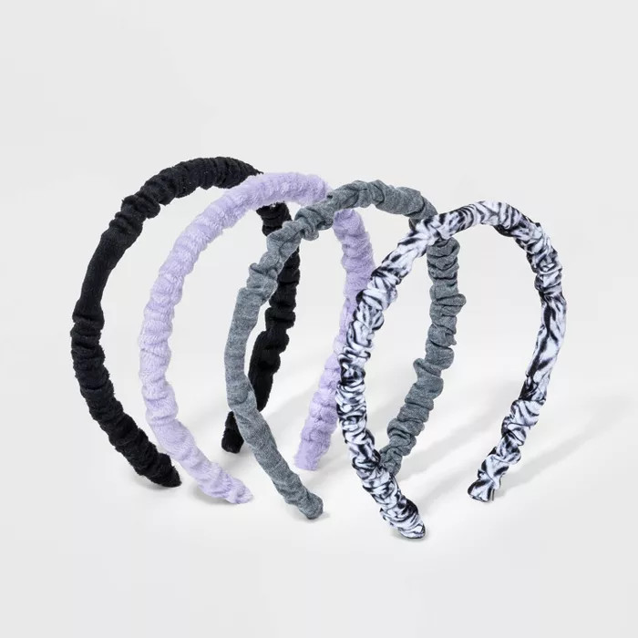 Girls' 4pk Scrunched Headband - art class™ | Target