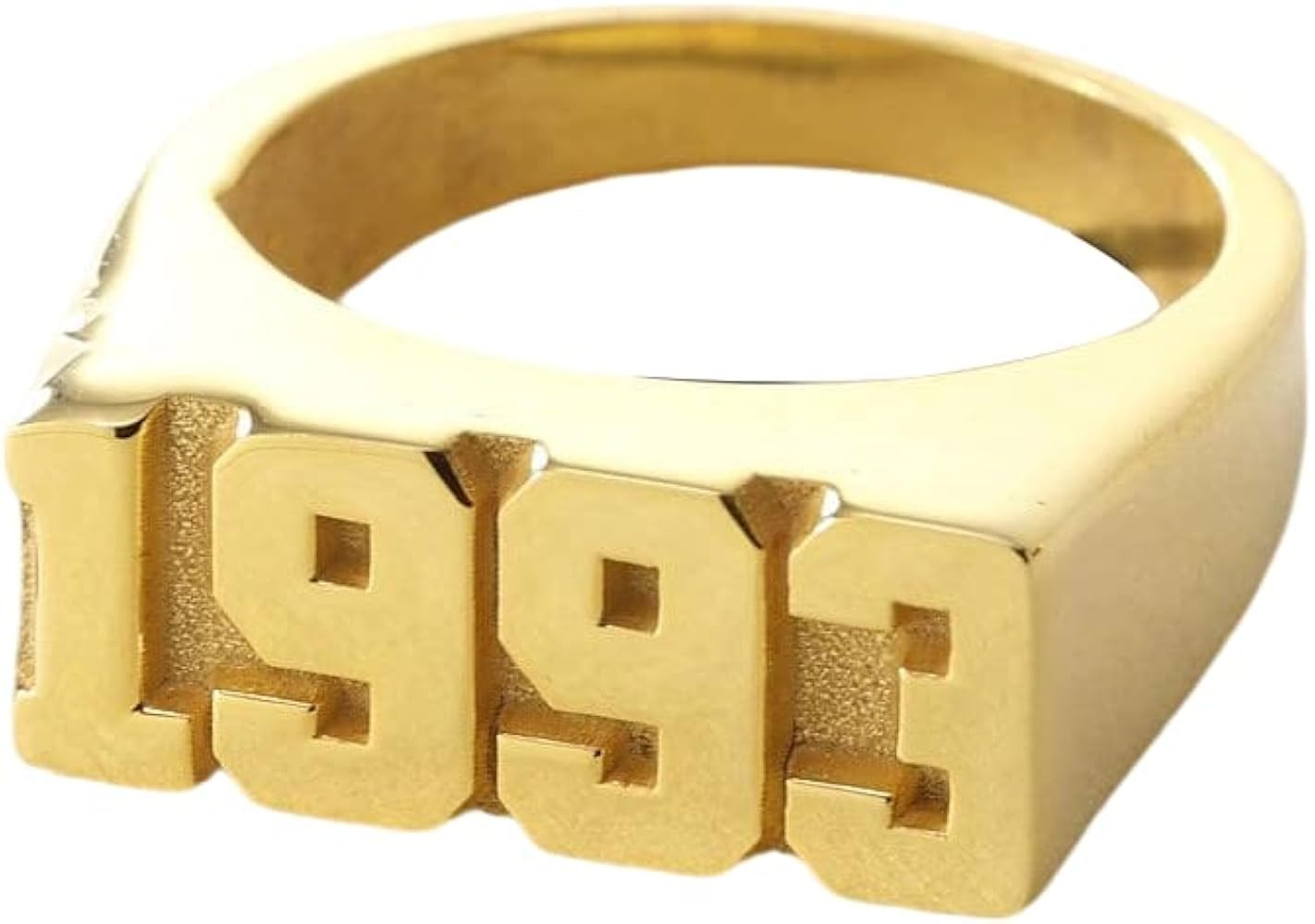 Custom Number Rings 925 Sterling Silver Personalized Birthday Birth Year Band Rings | Amazon (US)