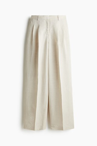 H & M - Linen-Blend Dress Pants - Beige | H&M (US + CA)