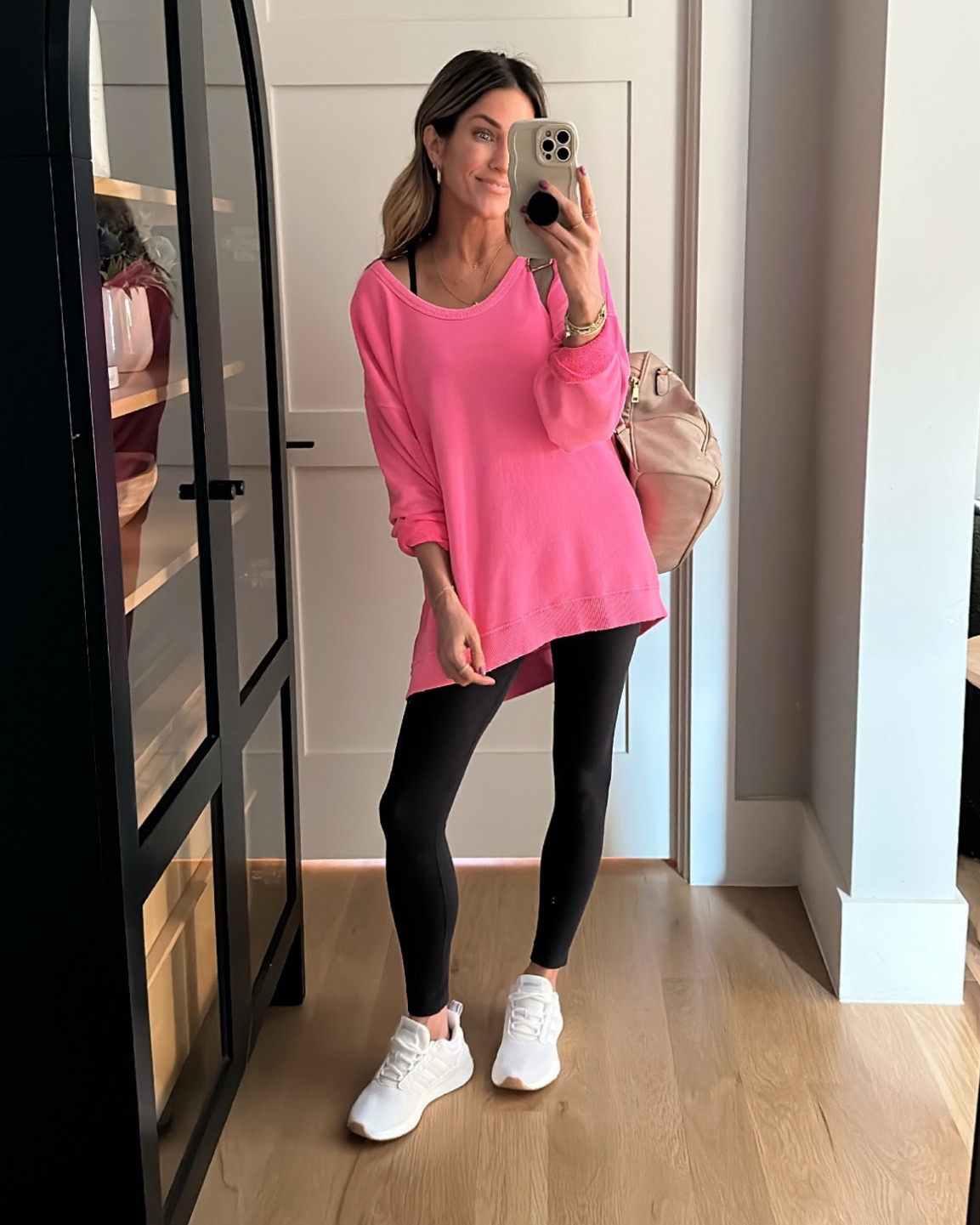 Small in this oversized sweatshirt, small in sports bra, xs in leggings. 



#LTKstyletip #LTKtravel #LTKshoecrush