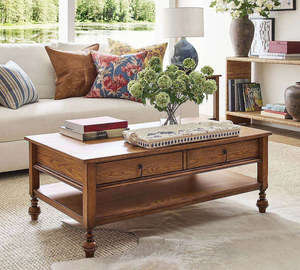Summerville Rectangular Coffee Table (48") | Pottery Barn (US)