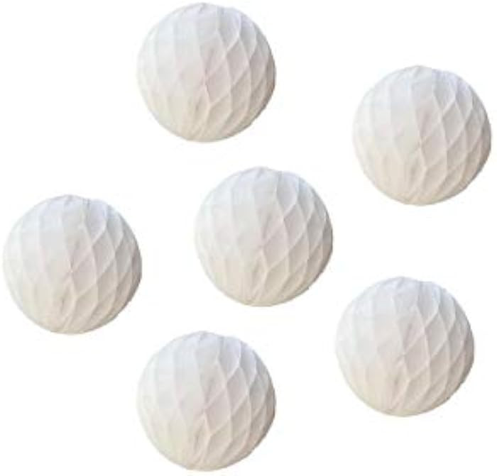 6PCS Paper Honeycomb Balls Tissue Paper Flower Balls Wall Backdrop Decoration Party Pom poms Flow... | Amazon (US)