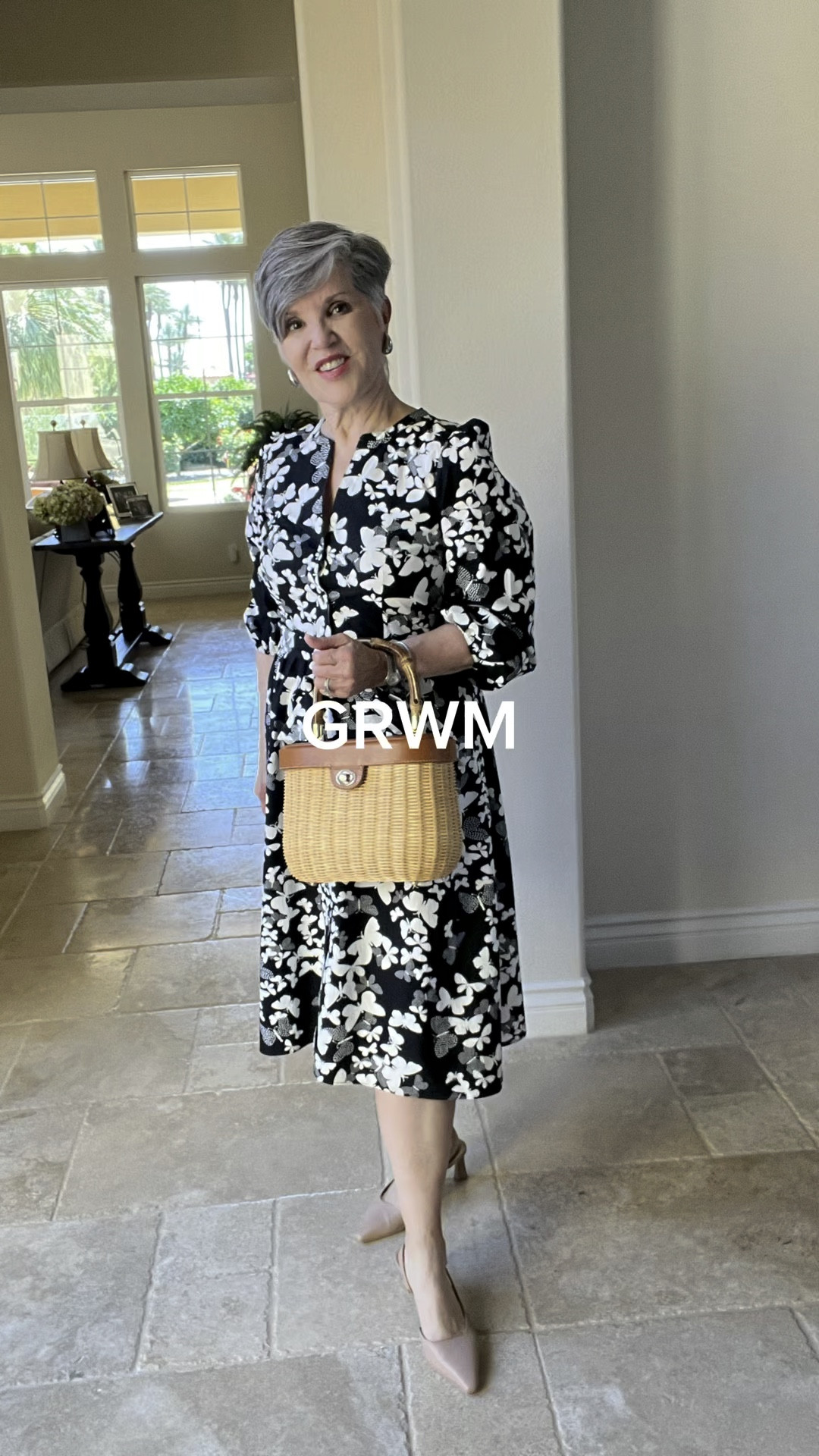 Watch this video if you’re wondering if it’s worth investing in some basic accessories that will elevate many of your looks!
My print dress is a classic fit and flare style which is universally flattering to all figure types. I discuss that here: I Can't Believe I Liked This Weird-Colored Dress! - Dr. Julie's Fun Life
I started with the darling (on sale) dress with its self tie. I added the MOST COMFORTABLE @naturalizers nude sling-back pump. Then I added my classic stainless steel @ebel watch that I wear almost every day! My diamond bangle is equally basic and classy. My silver earrings are gorgeous duplicates of a high end brand and cost less than $13!. Lastly, my wicker bag is a classic design that I will wear all spring and summer for years.
Accessories MAKE THE LOOK. Don’t be afraid to purchase classic pieces. They don’t have to be “real”. They just need to look elegant and timeless! THAT’S the key to looking beautiful!
Happy Thursday!

#styleagram 
#stylebook
#stylebible
#stylefashion
#outfitshot
#styleaddict
#jmclaughlin
#talbotsofficial 
#getreadywithme 
#styletips
#grwm
#styleblogger
#springfashion
#casualandchic 
#ltkover40
#ltkover50
#ltkspring
#ltkshoecrush
#ltkitbag
#nudeshoes

#LTKitbag #LTKshoecrush #LTKsalealert