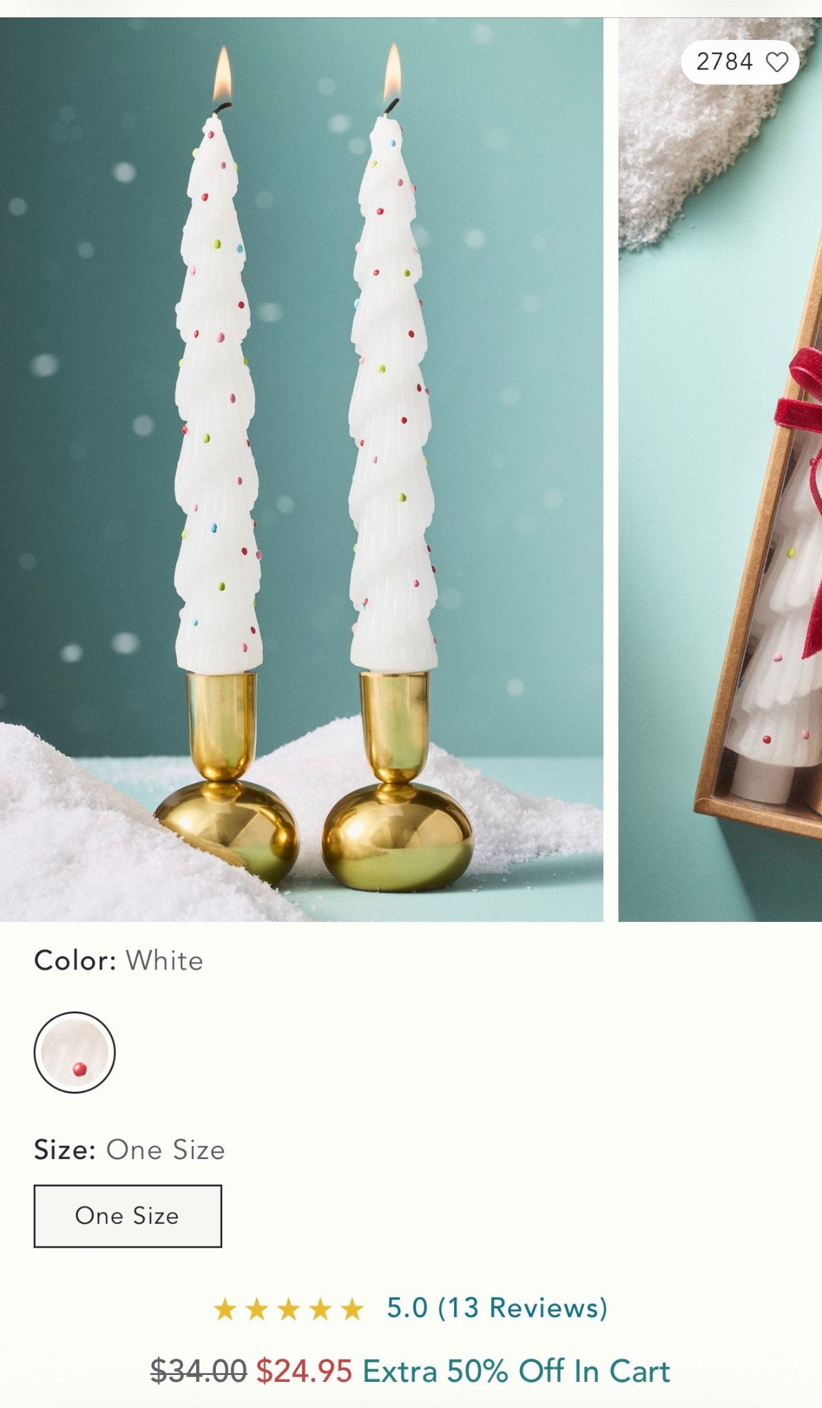 These cute festive tree taper candles are already marked down and 50% off! 

#LTKSeasonal #LTKHoliday #LTKFindsUnder50