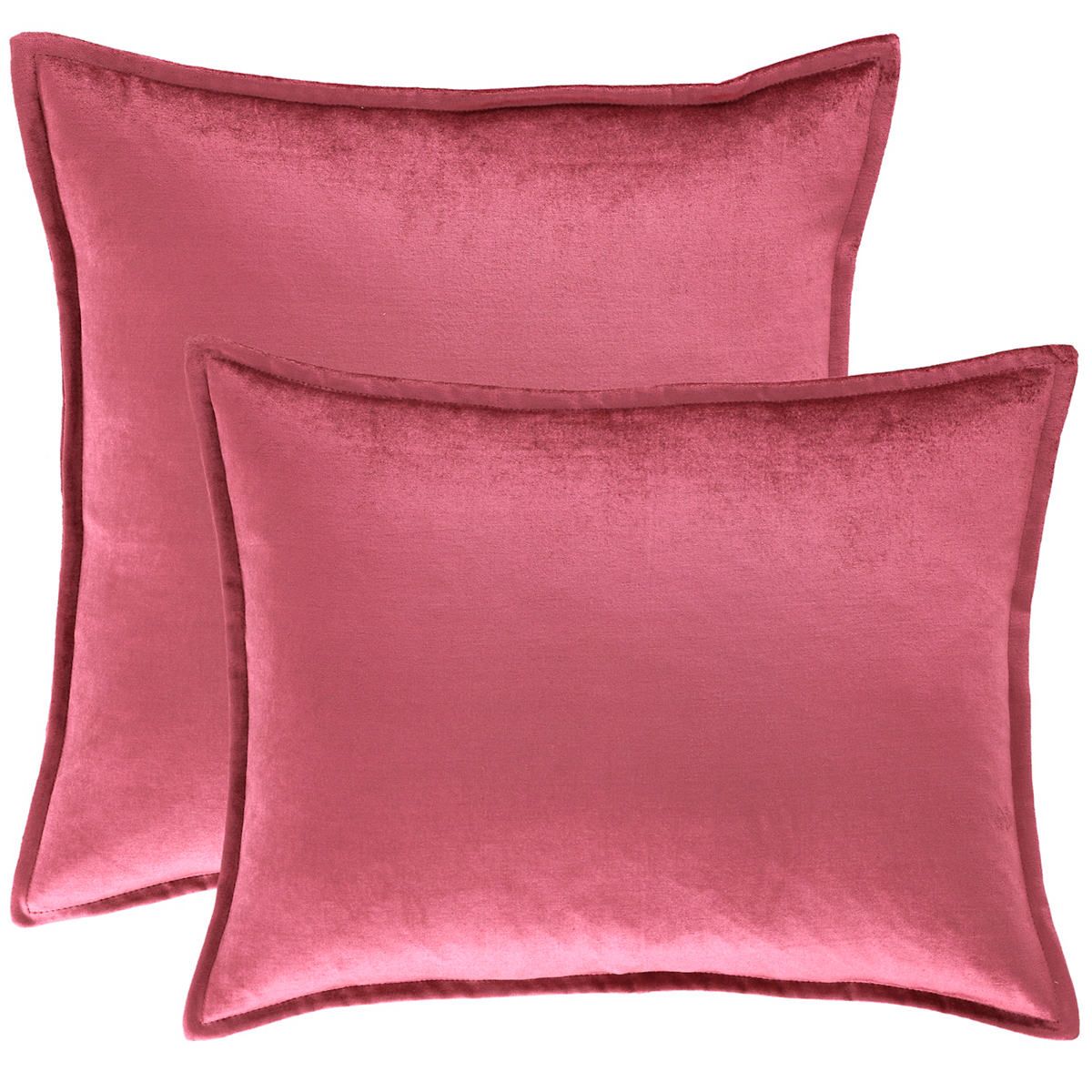 Panne Velvet Berry Decorative Pillow | Annie Selke
