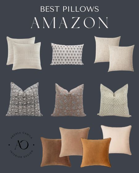 Best Amazon throw pillows and covers. As an interior designer, I would advise you get a size bigger for your insert! These pillows are farmhouse, bohemian, traditional, floral, sustainable, soft, velvet, neutral, accents, linen, elegant, and transitional. All from Amazon! Depending on your budget, these are affordable and great quality  

#LTKhome #LTKsalealert