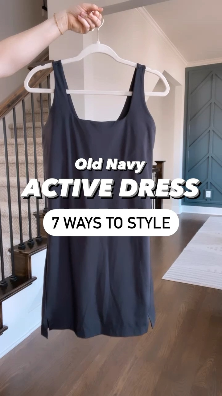Old navy active dress, tennis dress, skort dress, ways to style, how to wear, old navy sale, black dress 

#LTKunder50 #LTKsalealert #LTKstyletip