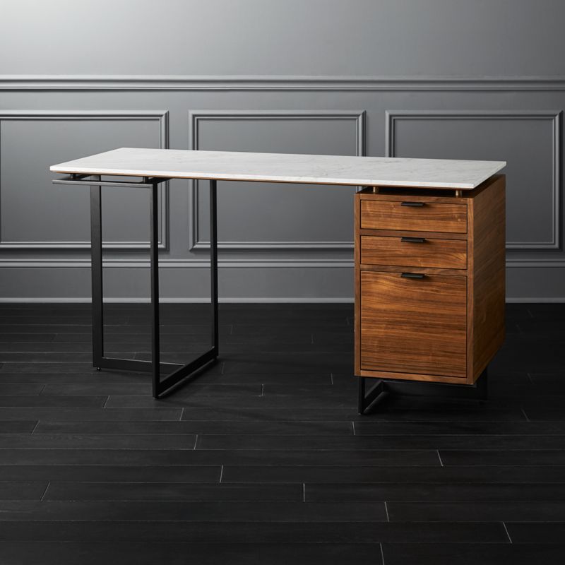 Fullerton Modular Desk with Drawer and Leg + Reviews | CB2 | CB2