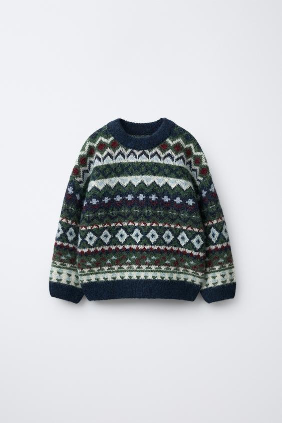JACQUARD KNIT JUMPER | Zara US