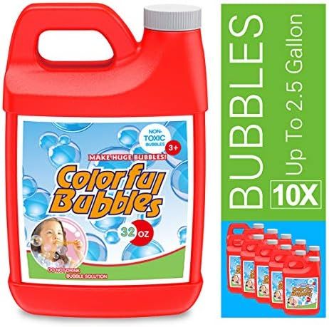 HOMILY Bubble Solution Refill 32 oz (up to 2.5 Gallon) Concentrated Bubbles Refill Solution for B... | Amazon (US)