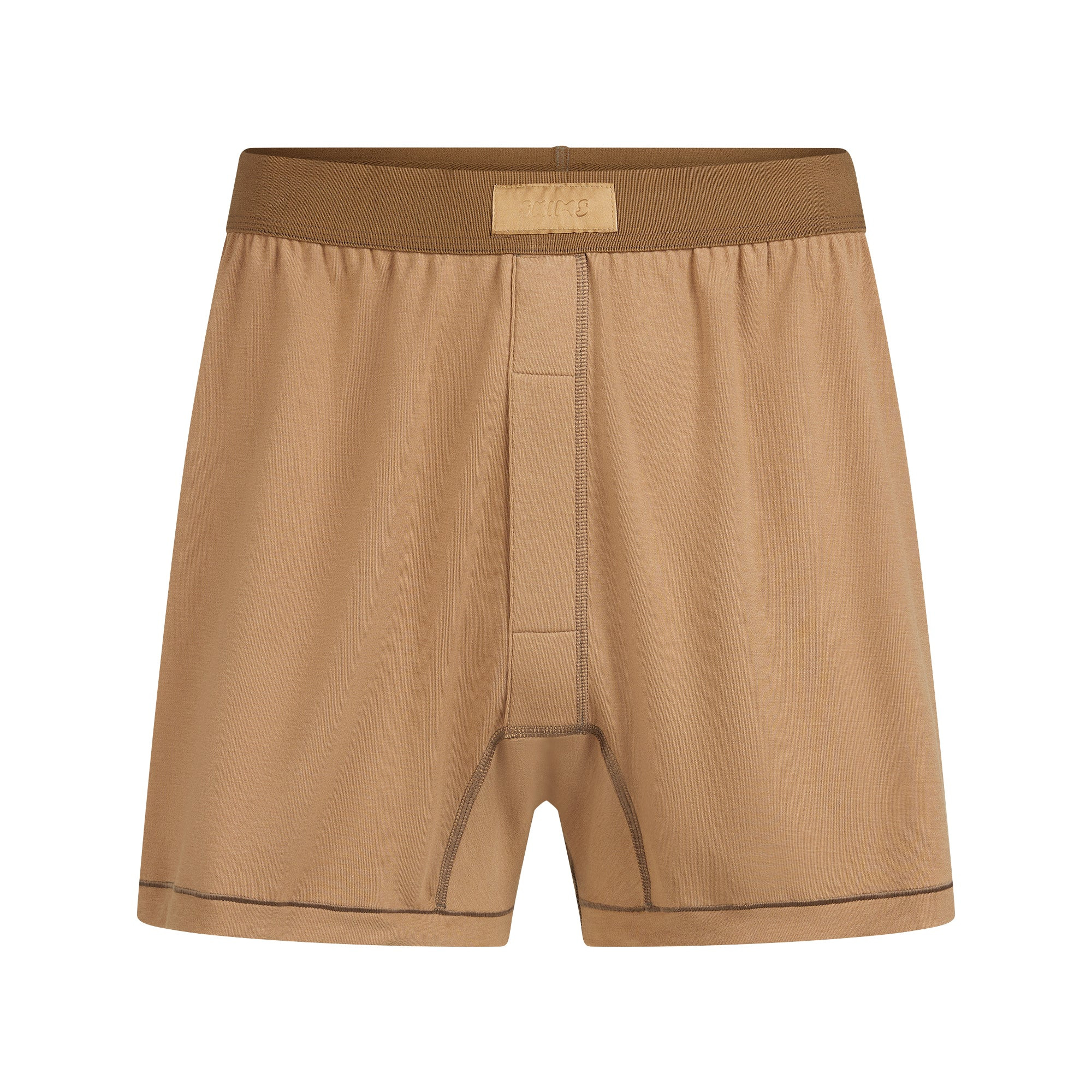 SKIMS COTTON MENS KNIT BOXER | RUSSET | SKIMS (US)
