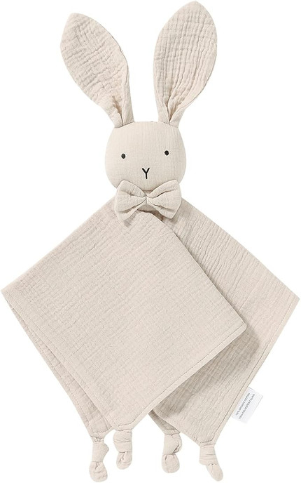 Click for more info about LAWKUL Baby Lovey Organic Cotton Muslin Soft Security Blankets Comfy Lovie for Infant Boy Girls U...