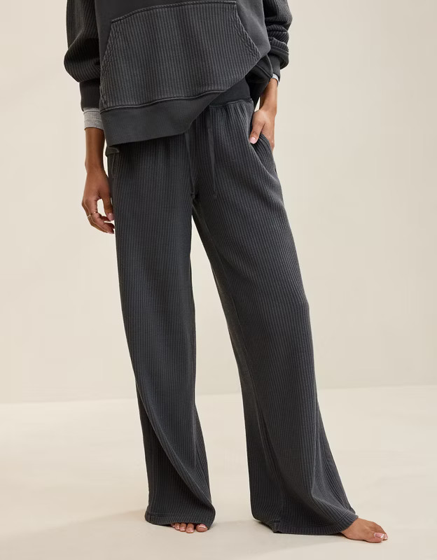 Aerie Essential Waffle Trouser | American Eagle Outfitters (US & CA)