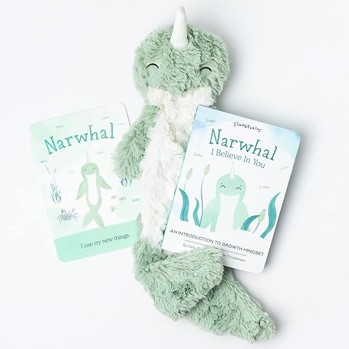 Slumberkins Narwhal Snuggler, Promotes Growth Mindset, Problem Solving & Teamwork | Cuddly Intera... | Amazon (US)