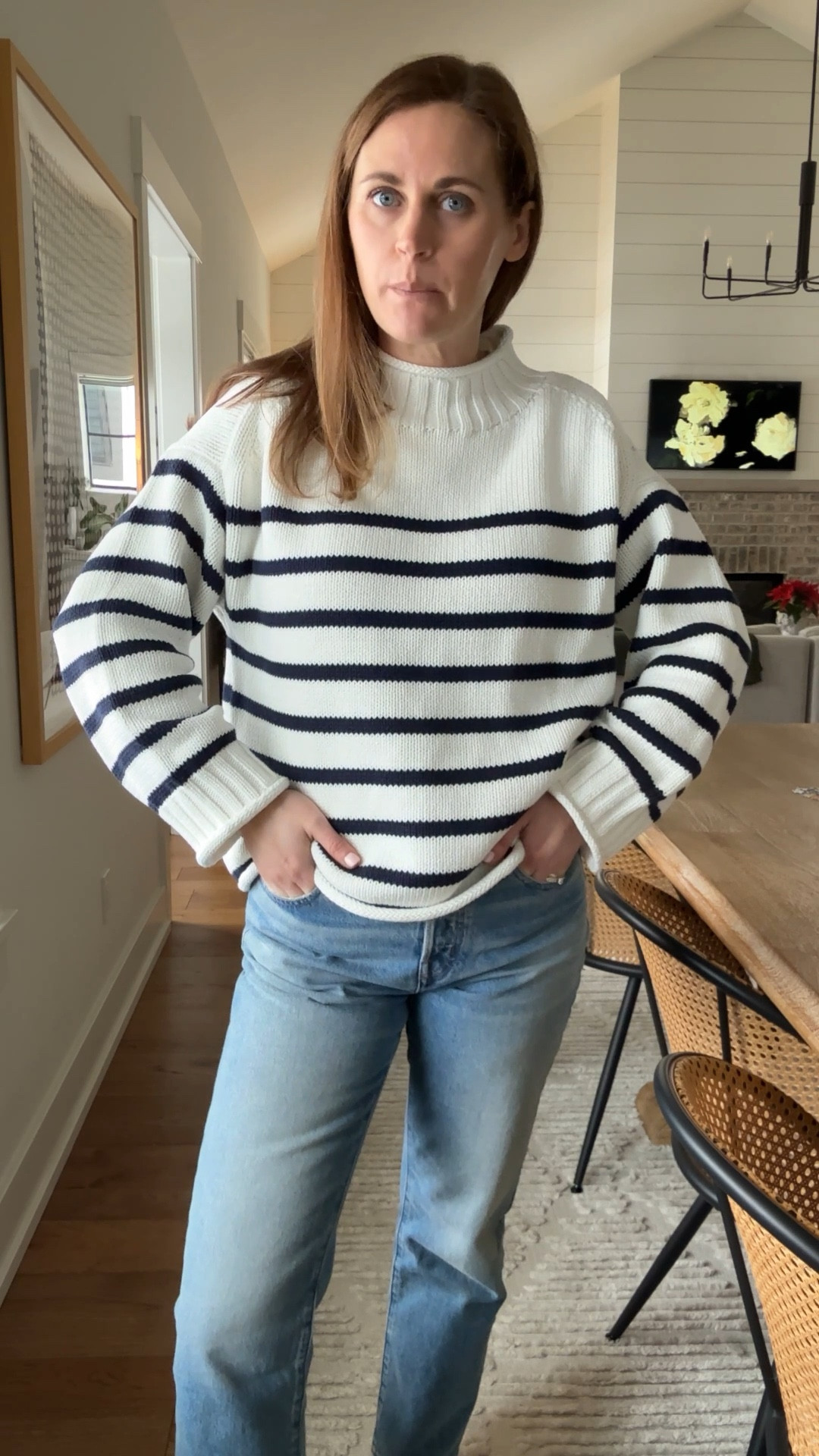 Sweater size XS
Jeans size 2(, petite for lengthh

#LTKootd #LTKgrwm #LTKdayinmylife