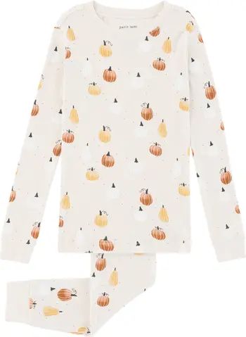 Petit Lem Kids' Pumpkins Cotton Fitted Two-Piece Pajamas | Nordstrom | Nordstrom