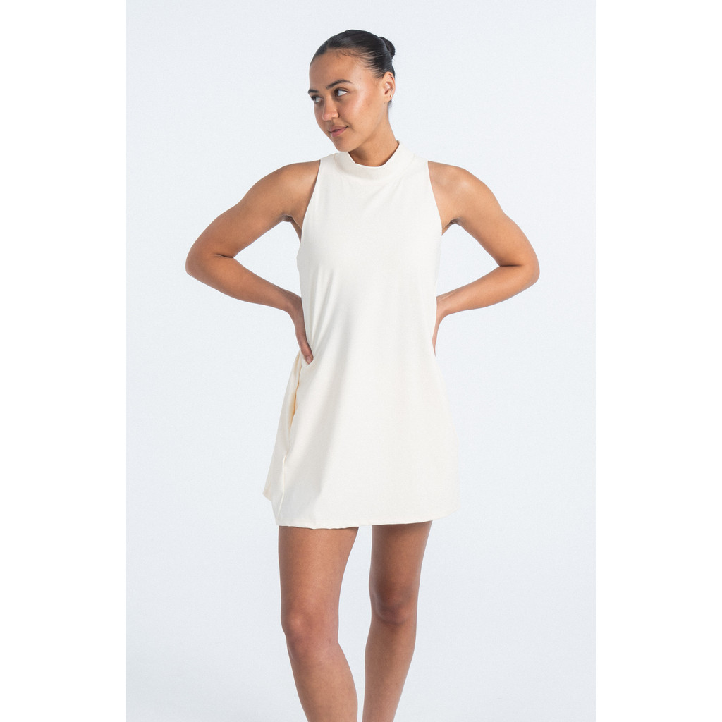 Sierra Madre Golf Ready Swing Dress in Cream at Nordstrom, Size X-Large | Nordstrom