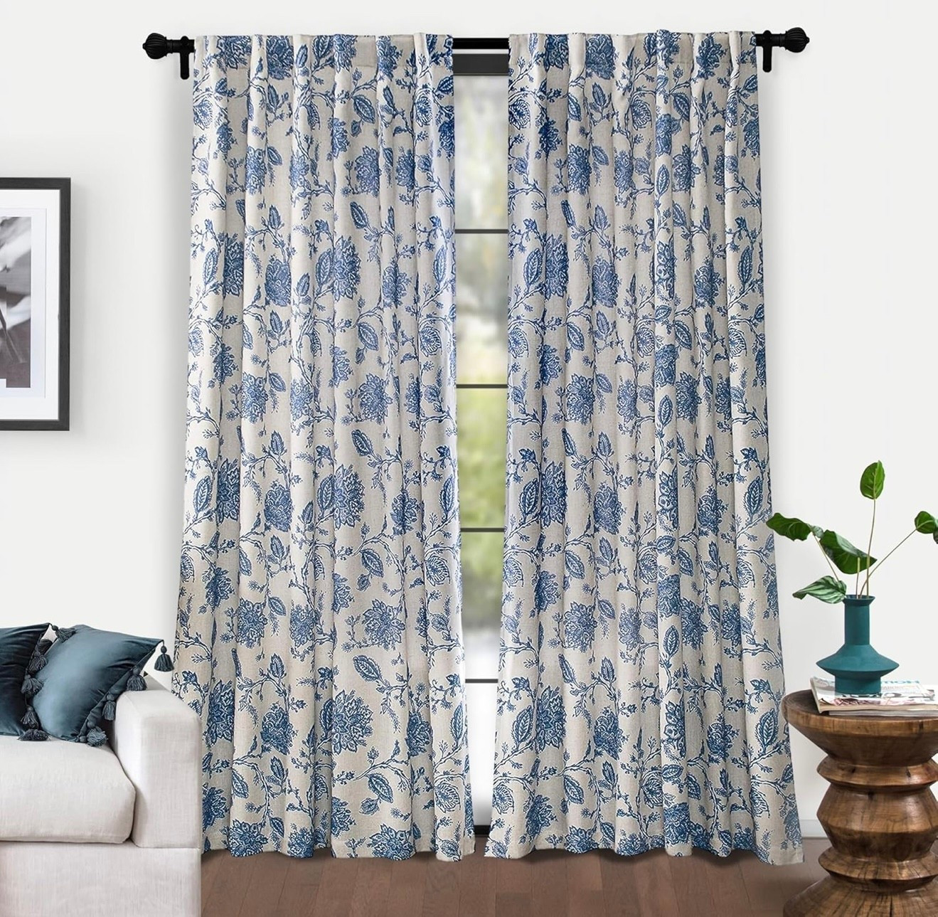 DriftAway Linen Floral Paisley Navy Blue Blackout Curtains for Living Room Bedroom 84 Inch Length 2 Panels Lined Back Tab Window Drapes Thermal Farmhouse Country Jacobean Curtains

#LTKFamily #LTKU #LTKHome