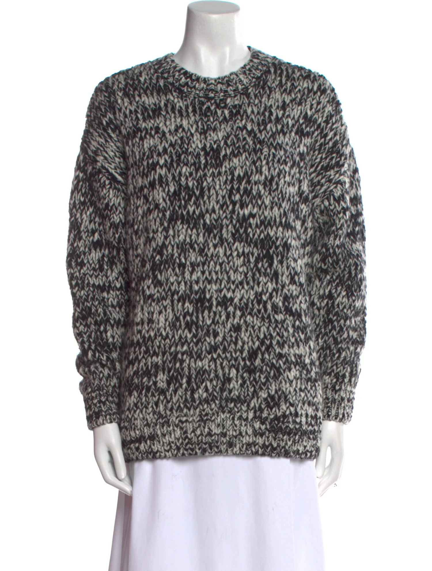 Printed Crew Neck Sweater | The RealReal