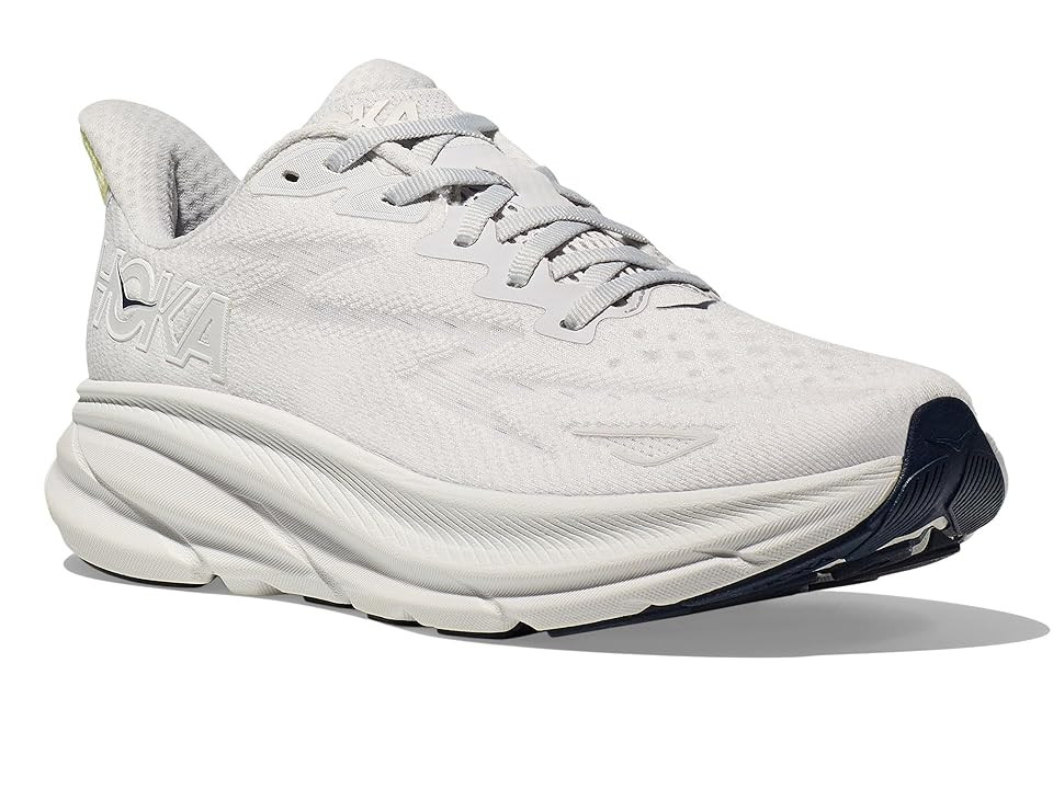 Hoka Clifton 9 Women's Shoes Cosmic Grey/White : 9.5 B - Medium | Zappos