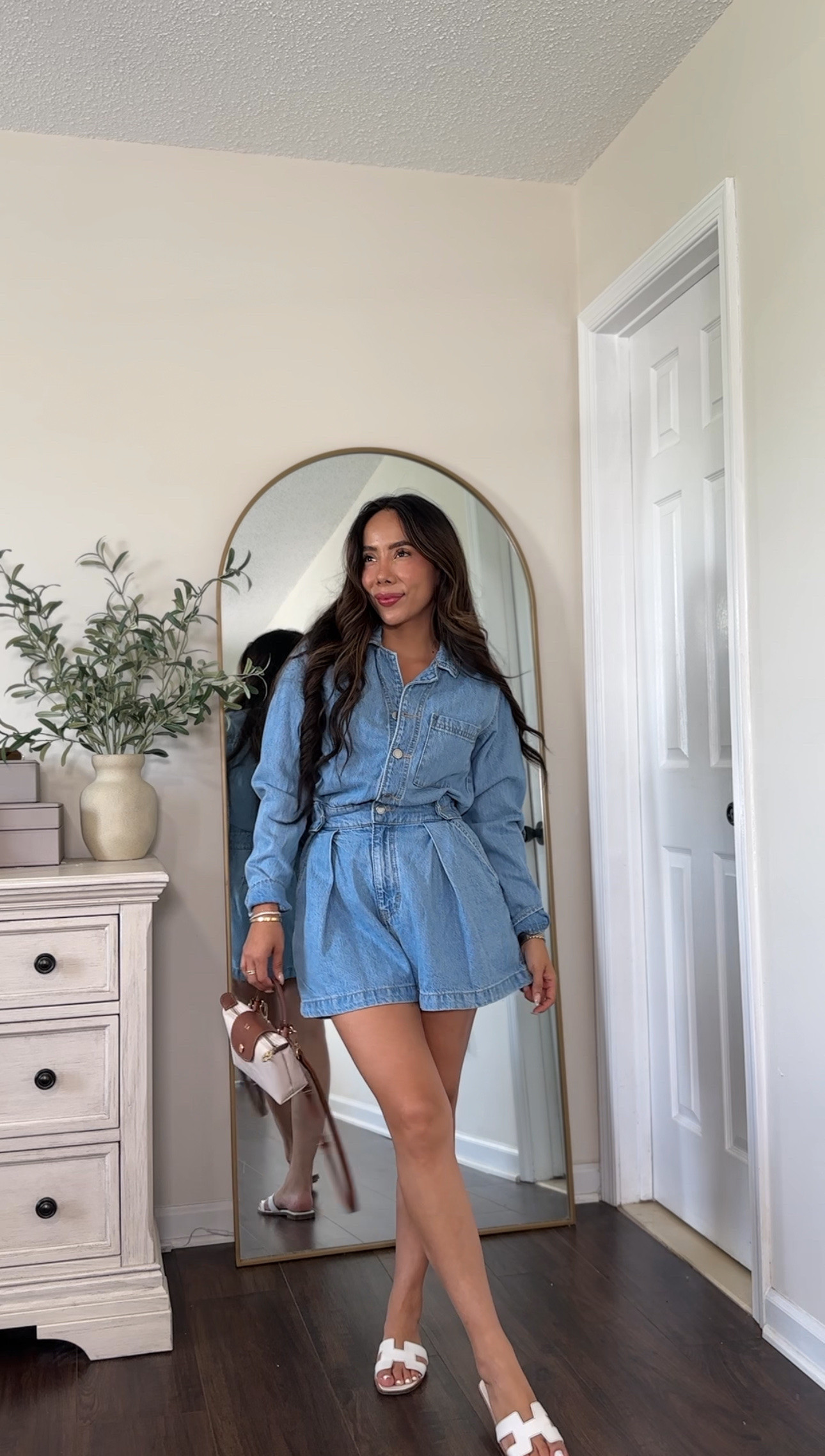 Obsessed with this denim romper! Wearing size 2 

#LTKFindsUnder50 #LTKStyleTip #LTKPetite