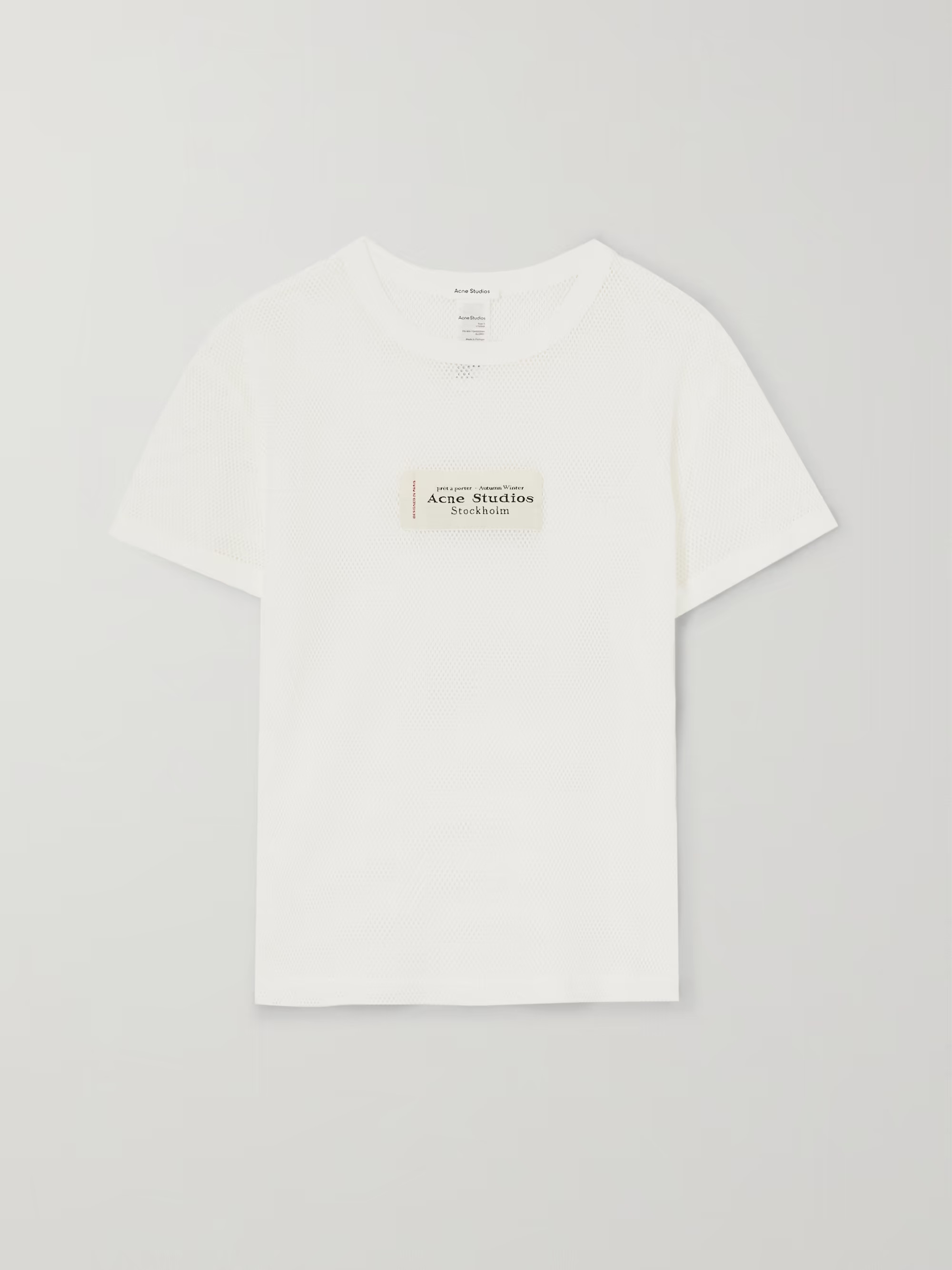 Appliquéd cotton-mesh T-Shirt | NET-A-PORTER (US)