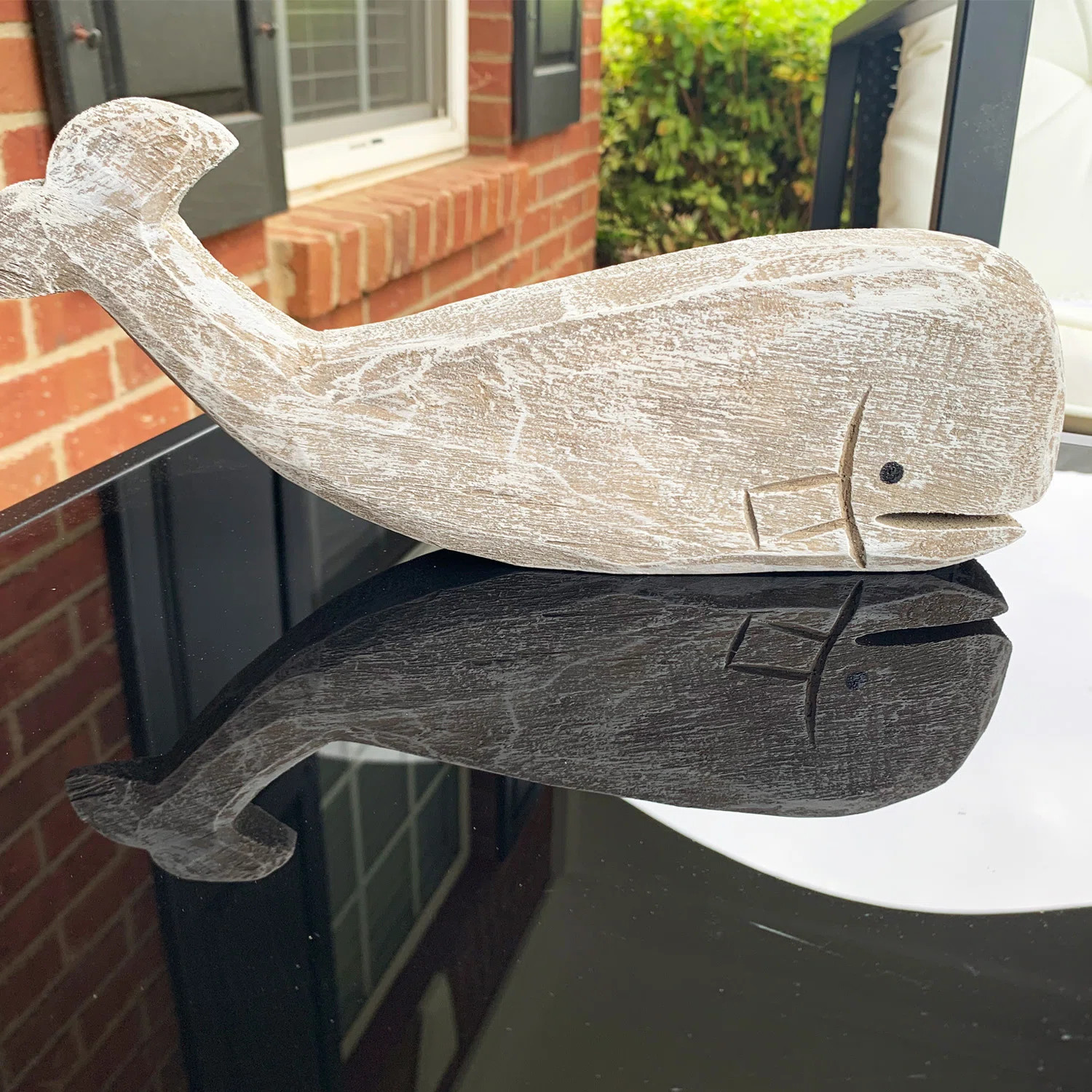 Borges Wooden Whale Tabletop Figurine | Wayfair North America