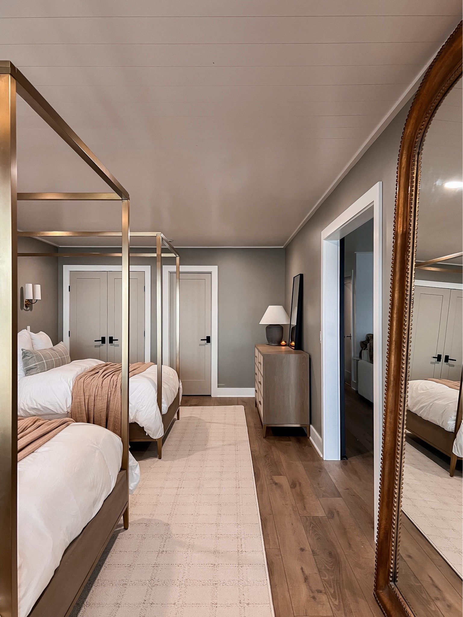 Guest room views at the lake. Our canopy beds and dressers are all
On sale for the Arhaus Bedroom event! 

#LTKHome #LTKStyleTip #LTKSaleAlert