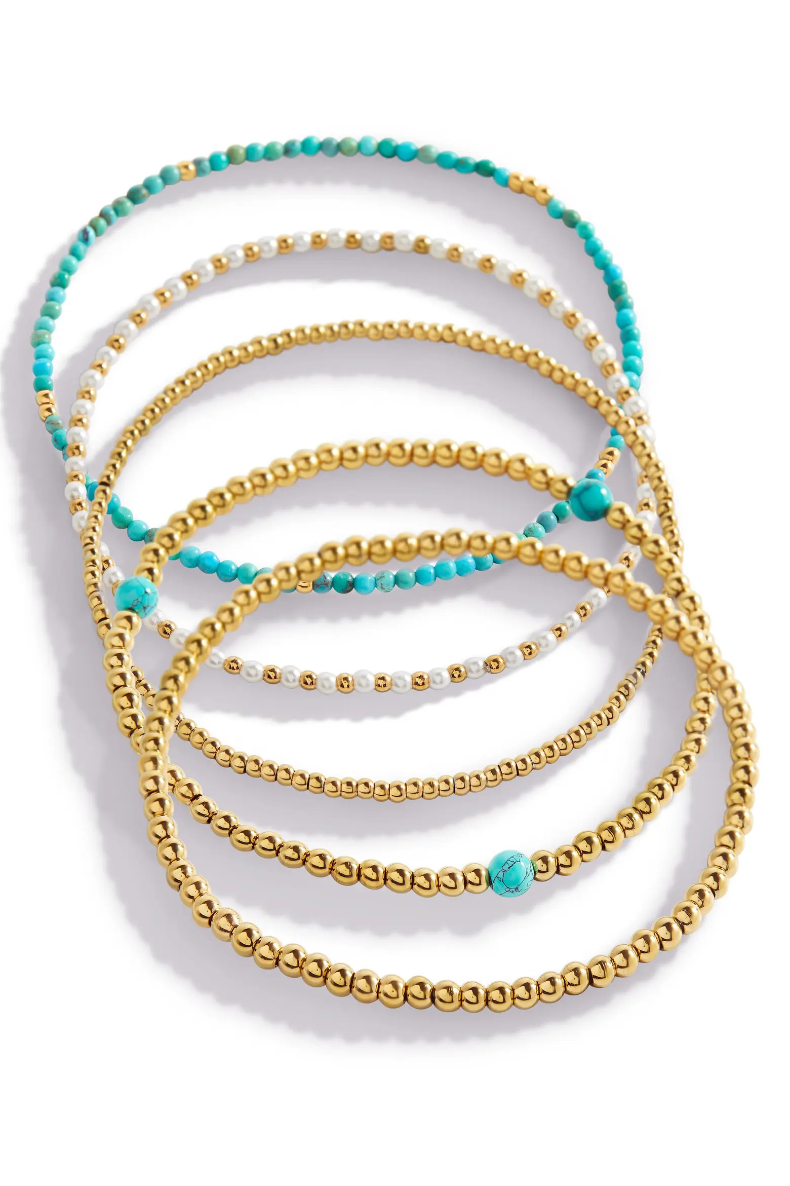 Turquoise Beaded Stacking Set Bracelet (Women) | Nordstrom | Nordstrom