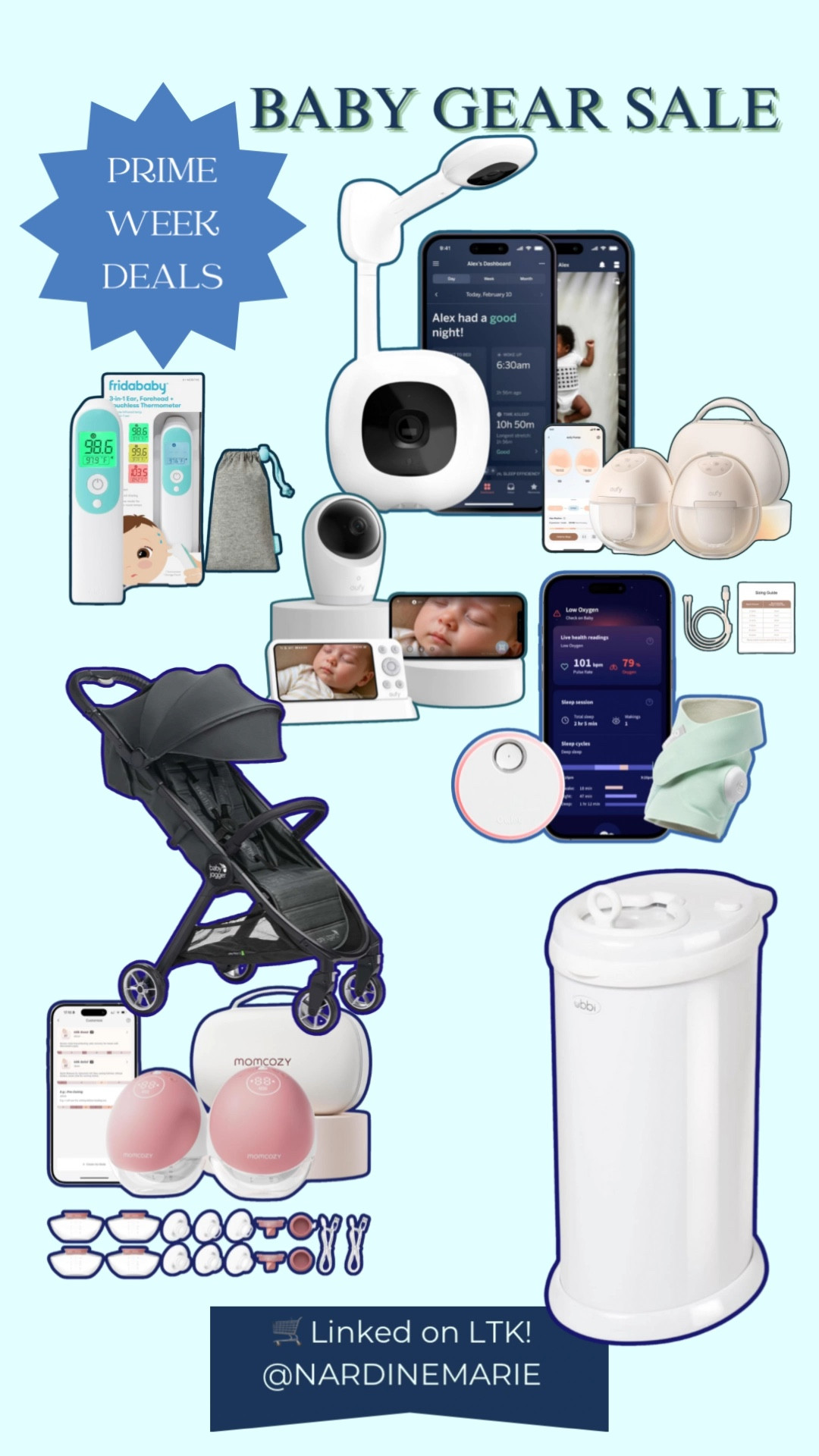 Baby gear steals for Amazon Prime Week are SO GOOD!
Nanit and Owlet monitors? Strollers? Breast pumps? ALL 👏🏼 ON 👏🏼 SALE 👏🏼
If you’re building your baby registry or stocking up, this is your moment !!!! 

#AmazonPrime #PrimeDayFinds #AmazonBabyDeals #BabyGearMustHaves #MomLife #AmazonFinds #NewMomLife #AmazonFavorites #BabyOnBoard #PrimeDaySteals

#LTKSaleAlert #LTKFindsUnder100 #LTKFindsUnder50