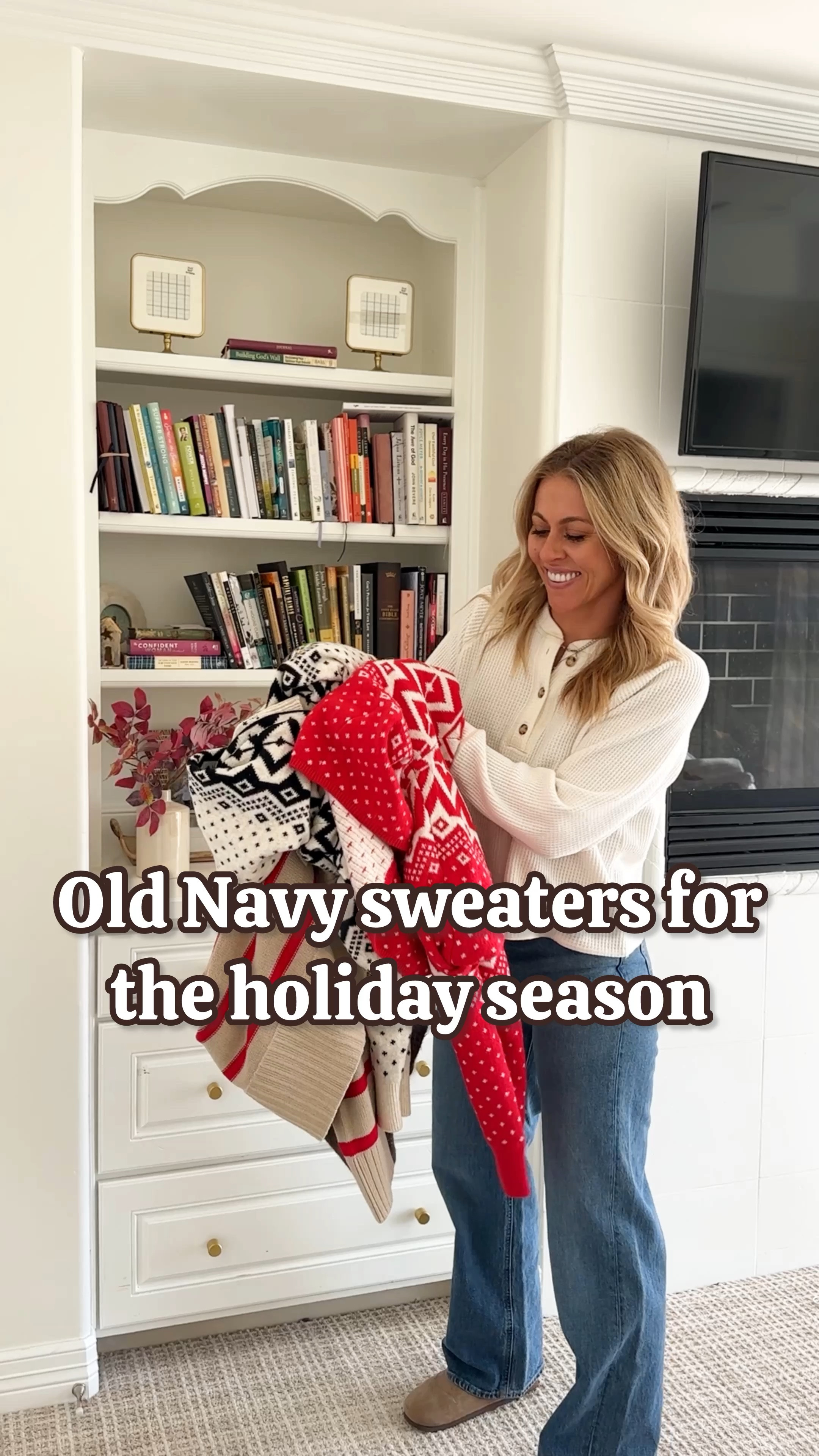 sweaters for the holiday season—all on sale for 50% off today!! 

Sarah Joy, Christmas sweaters, holiday outfit, Christmas outfit, cozy sweater, thanksgiving outfit 

#LTKVideo #LTKHoliday #LTKSaleAlert