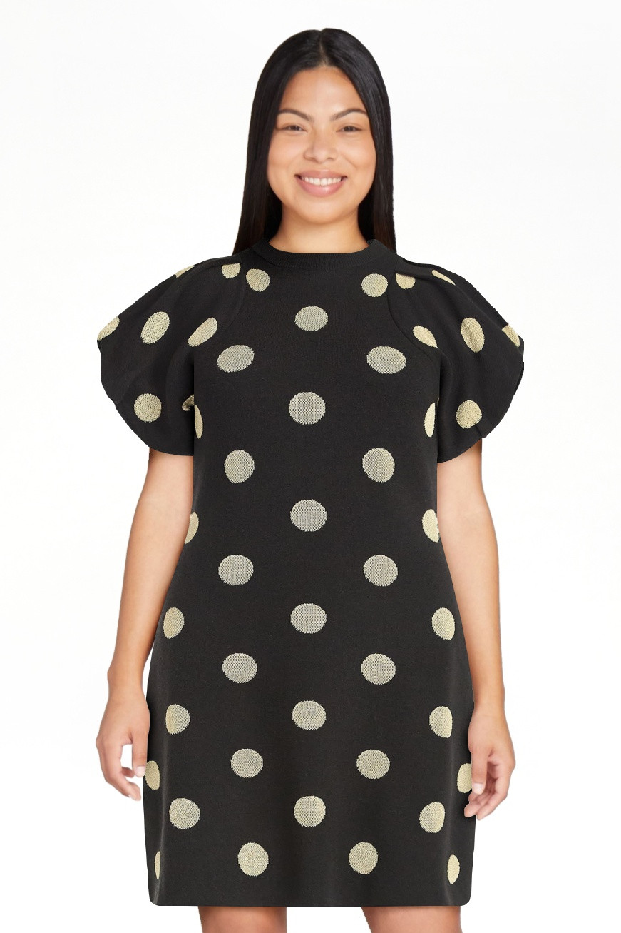 Scoop Women's and Women's Plus Sweater Dress with Puff Sleeves, Sizes XS-4X | Walmart (US)