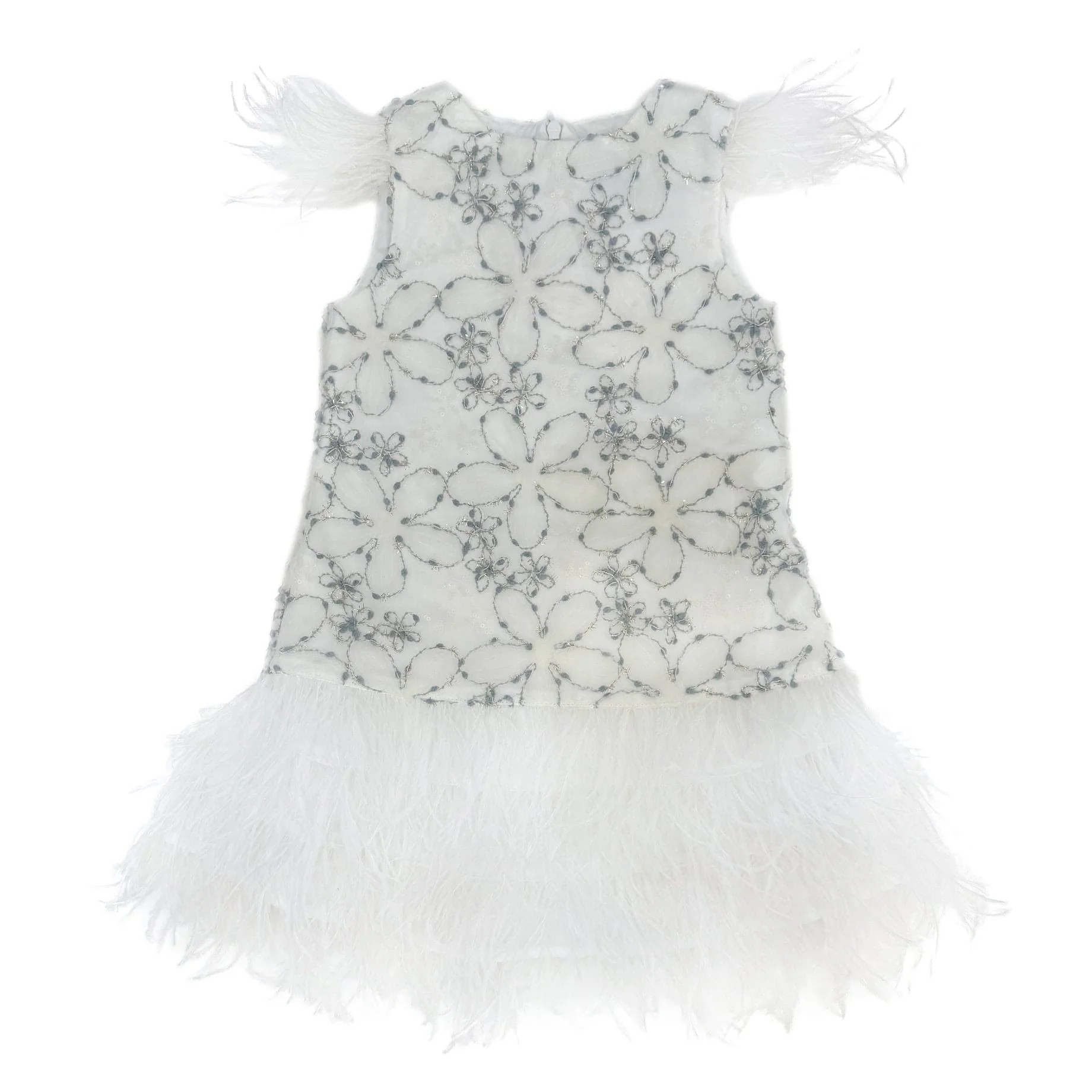 Olivia Feather Dress | petite maison kids