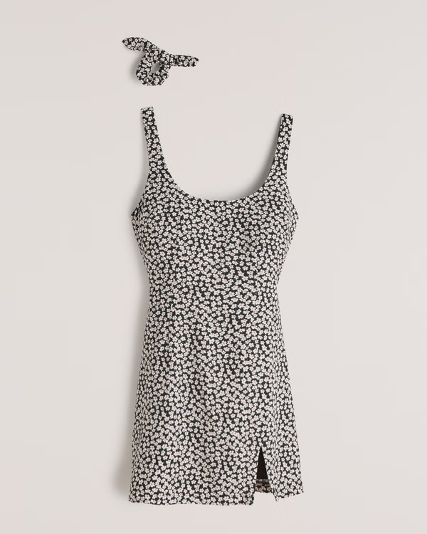 90s Scoopneck Slip Mini Dress | Abercrombie & Fitch (US)