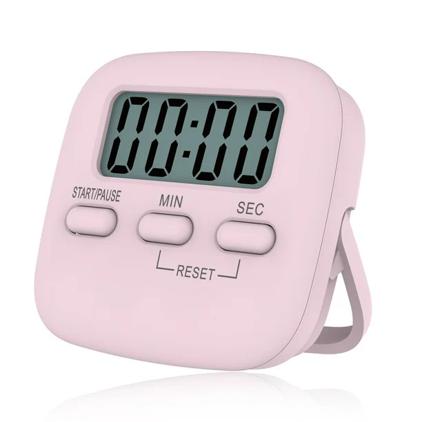 Portable Digital Kitchen Timer Magnetic Cooking Countdown Alarm with LCD Screen Stand | Walmart (US)