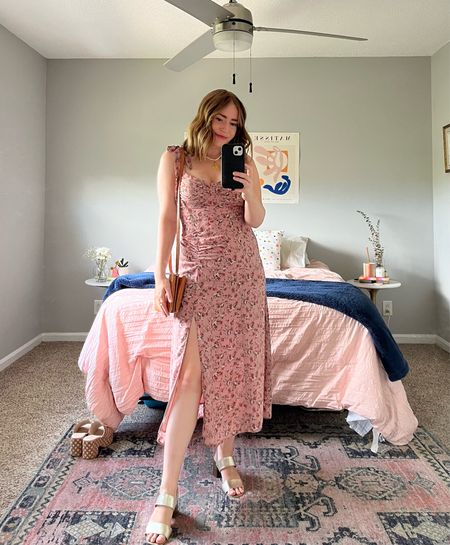 the most beautiful summer wedding guest dress. LOVED this option from ASTR and linking a few similar pieces! this dress fit TTS with a good stretch.