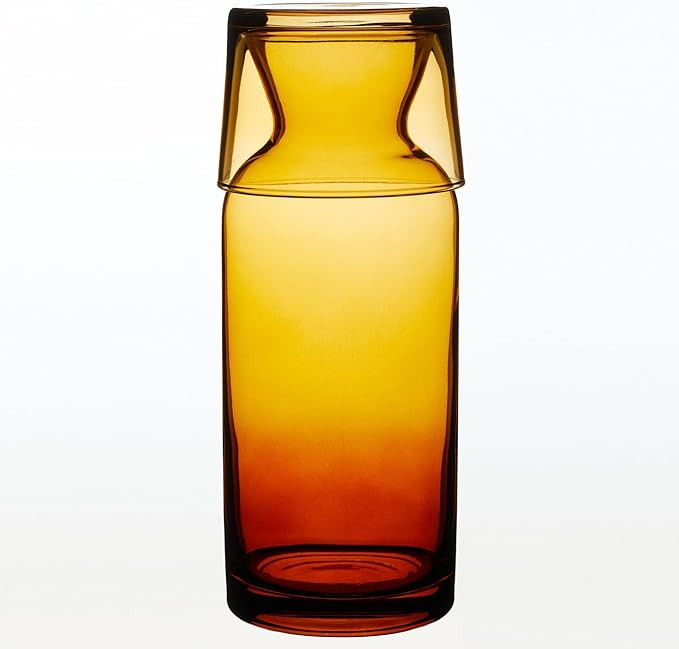 Wrenbury Vintage Bedside Water Carafe and Glass Set - Mouthwash Carafe with Cup for Bathroom - Am... | Amazon (US)