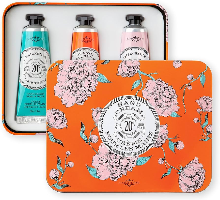 La Chatelaine Hand Cream Trio Tin Gift Set | Plant-Based | Made in France with 20% Organic Shea Butt | Amazon (US)